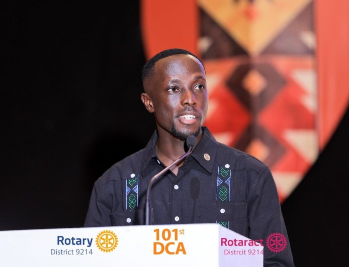 Charter President Kato Isa crowned as District Rotaract Representative Nominee